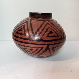 Vtg Signed Peru Chulusanas Miguel Sullon Pot Vase Pottery READ